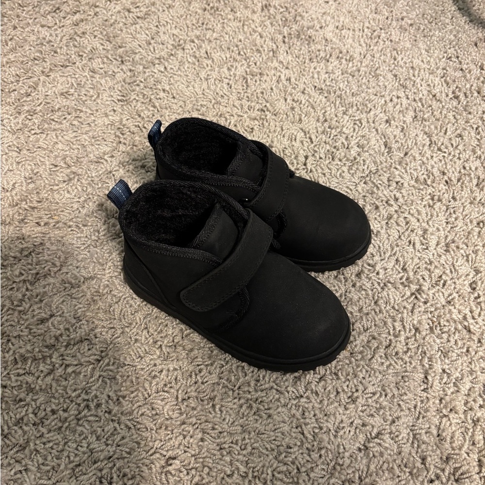 Cat & Jack Toddler Boy Black Boots Size 9